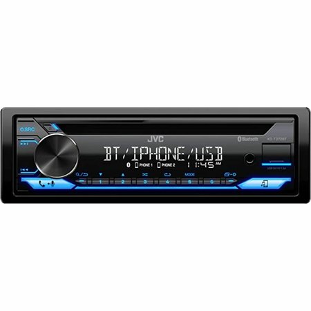 Jvc Single Din Bluetooth Car Stereo with USB Port, AM/FM Radio, CD, Bluetooth KDTD72BT